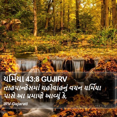 યર્મિયા 43:8 GUJIRV Bible Verse Image