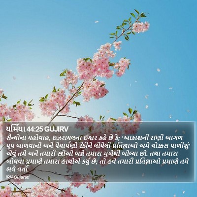 યર્મિયા 44:25 GUJIRV Bible Verse Image