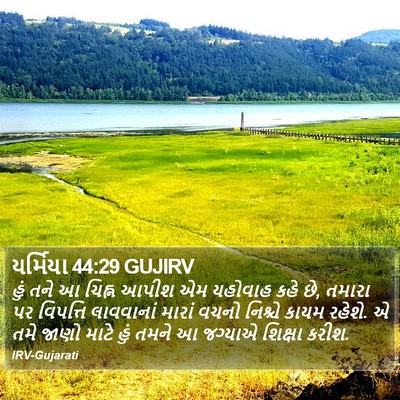 યર્મિયા 44:29 GUJIRV Bible Verse Image