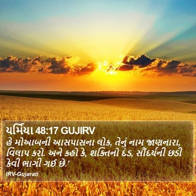 યર્મિયા 48:17 GUJIRV Bible Verse Image