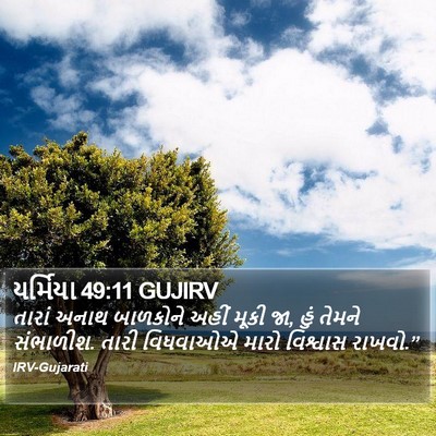 યર્મિયા 49:11 GUJIRV Bible Verse Image