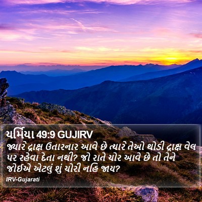 યર્મિયા 49:9 GUJIRV Bible Verse Image