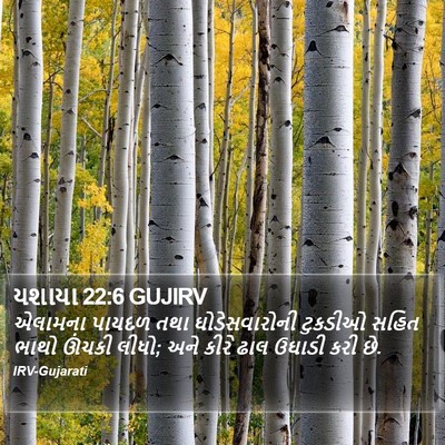 યશાયા 22:6 GUJIRV Bible Verse Image