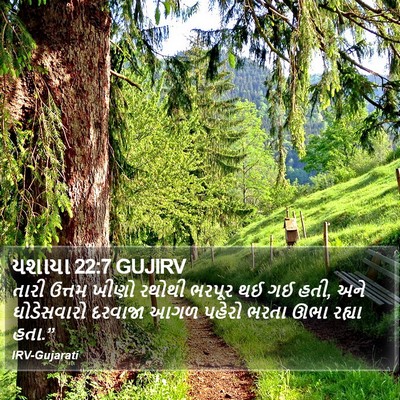 યશાયા 22:7 GUJIRV Bible Verse Image