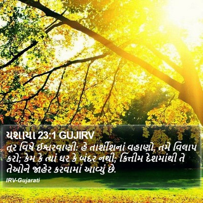 યશાયા 23:1 GUJIRV Bible Verse Image