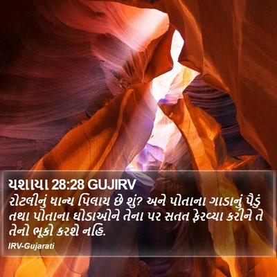 યશાયા 28:28 GUJIRV Bible Verse Image
