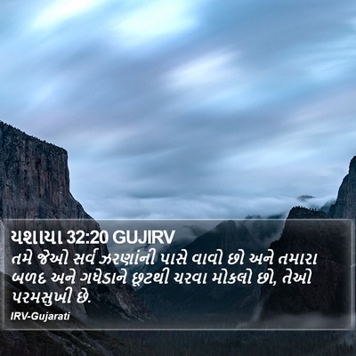 યશાયા 32:20 GUJIRV Bible Verse Image