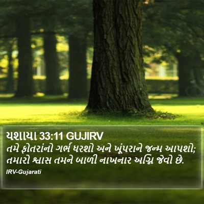 યશાયા 33:11 GUJIRV Bible Verse Image