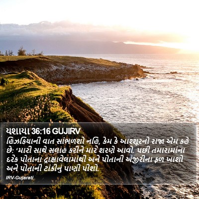 યશાયા 36:16 GUJIRV Bible Verse Image
