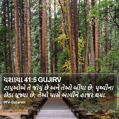 યશાયા 41:5 GUJIRV Bible Verse Image