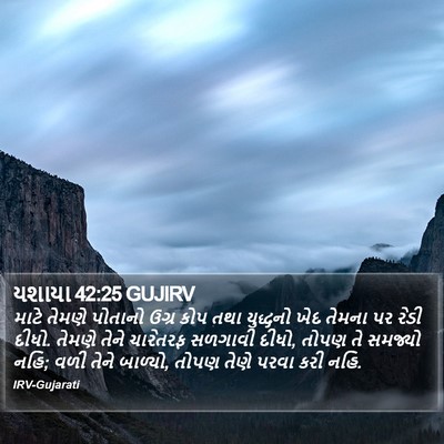 યશાયા 42:25 GUJIRV Bible Verse Image