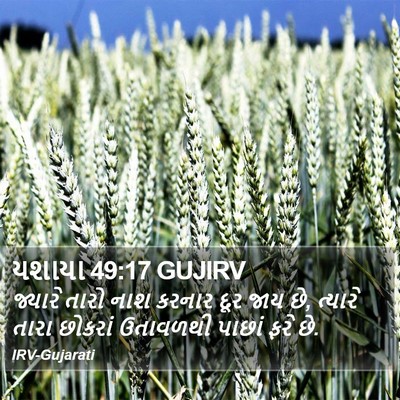 યશાયા 49:17 GUJIRV Bible Verse Image