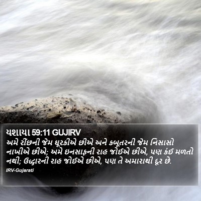 યશાયા 59:11 GUJIRV Bible Verse Image