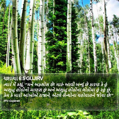 યશાયા 6:5 GUJIRV Bible Verse Image