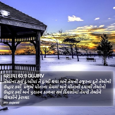 યશાયા 63:9 GUJIRV Bible Verse Image