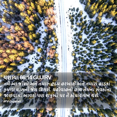 યશાયા 66:14 GUJIRV Bible Verse Image
