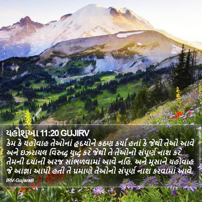 યહોશુઆ 11:20 GUJIRV Bible Verse Image