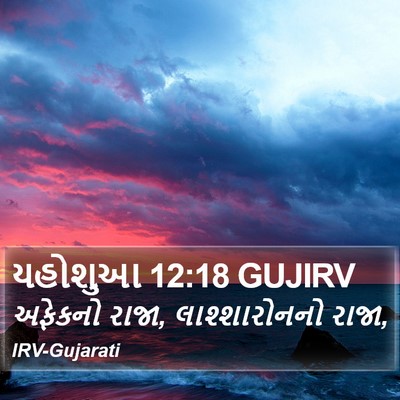 યહોશુઆ 12:18 GUJIRV Bible Verse Image