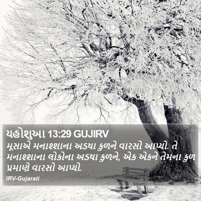 યહોશુઆ 13:29 GUJIRV Bible Verse Image