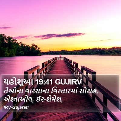 યહોશુઆ 19:41 GUJIRV Bible Verse Image