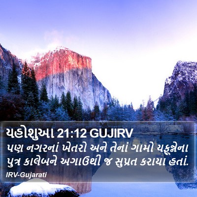 યહોશુઆ 21:12 GUJIRV Bible Verse Image