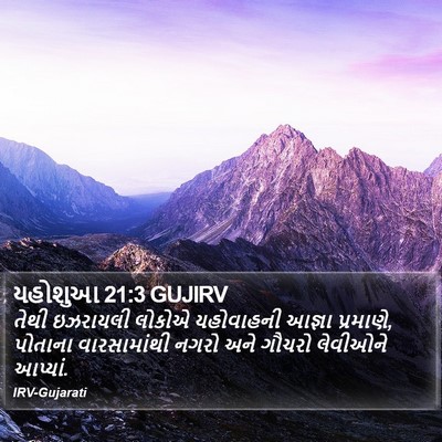 યહોશુઆ 21:3 GUJIRV Bible Verse Image
