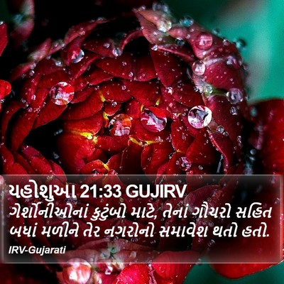 યહોશુઆ 21:33 GUJIRV Bible Verse Image
