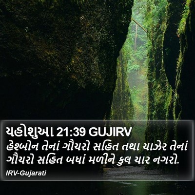 યહોશુઆ 21:39 GUJIRV Bible Verse Image