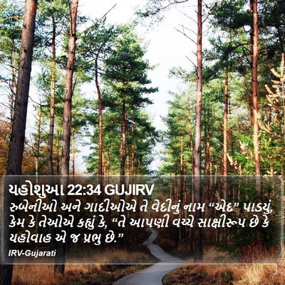 યહોશુઆ 22:34 GUJIRV Bible Verse Image