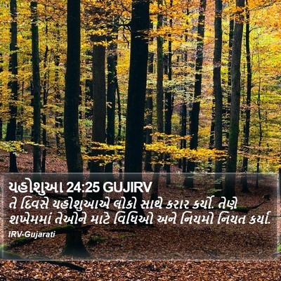 યહોશુઆ 24:25 GUJIRV Bible Verse Image