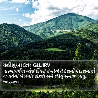 યહોશુઆ 5:11 GUJIRV Bible Verse Image