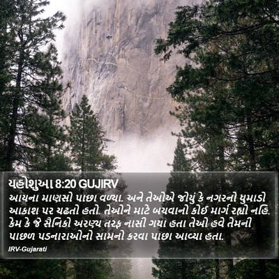 યહોશુઆ 8:20 GUJIRV Bible Verse Image