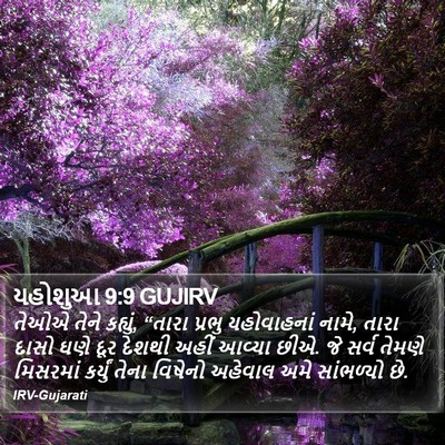 યહોશુઆ 9:9 GUJIRV Bible Verse Image