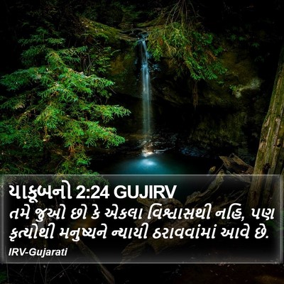 યાકૂબનો 2:24 GUJIRV Bible Verse Image