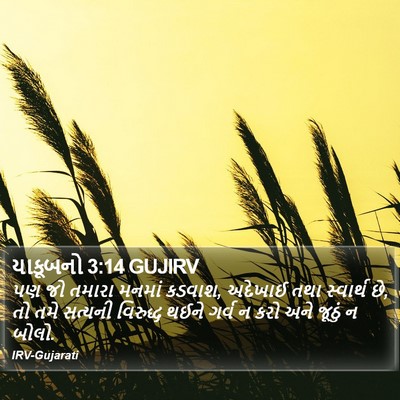 યાકૂબનો 3:14 GUJIRV Bible Verse Image