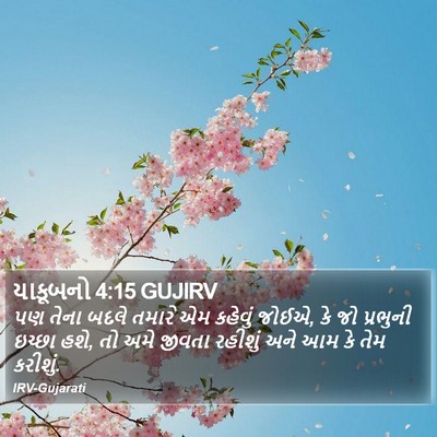 યાકૂબનો 4:15 GUJIRV Bible Verse Image