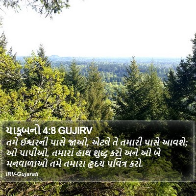 યાકૂબનો 4:8 GUJIRV Bible Verse Image