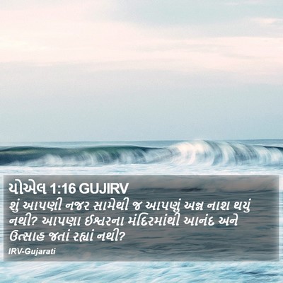 યોએલ 1:16 GUJIRV Bible Verse Image