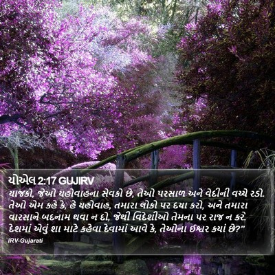 યોએલ 2:17 GUJIRV Bible Verse Image