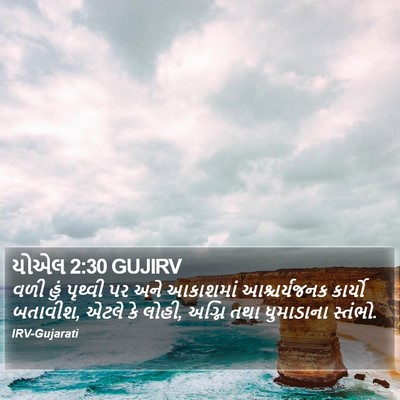 યોએલ 2:30 GUJIRV Bible Verse Image