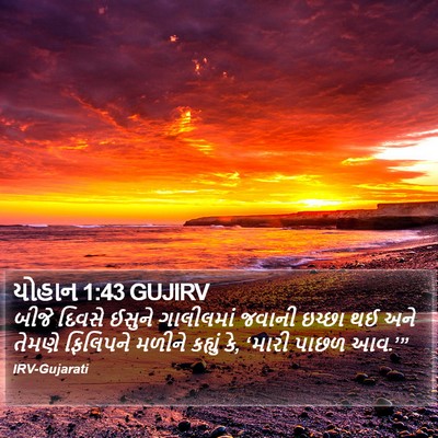 યોહાન 1:43 GUJIRV Bible Verse Image