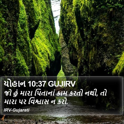 યોહાન 10:37 GUJIRV Bible Verse Image