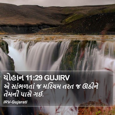 યોહાન 11:29 GUJIRV Bible Verse Image