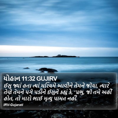 યોહાન 11:32 GUJIRV Bible Verse Image