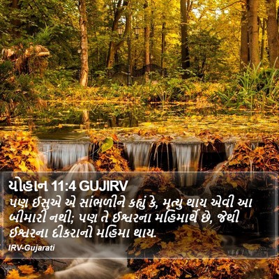 યોહાન 11:4 GUJIRV Bible Verse Image