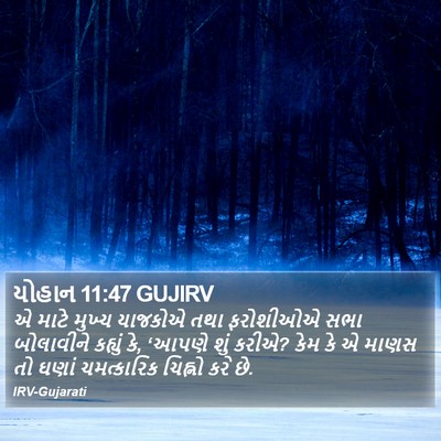 યોહાન 11:47 GUJIRV Bible Verse Image