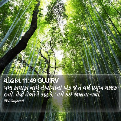 યોહાન 11:49 GUJIRV Bible Verse Image