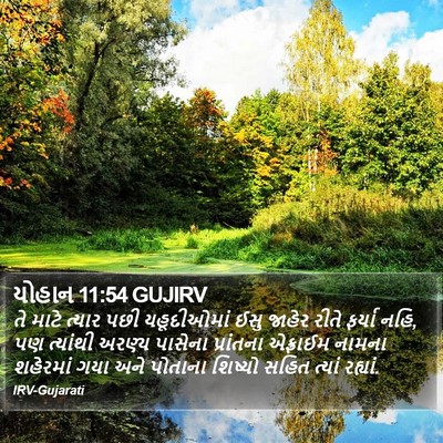 યોહાન 11:54 GUJIRV Bible Verse Image