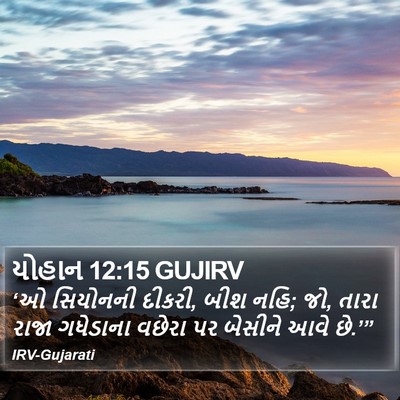યોહાન 12:15 GUJIRV Bible Verse Image