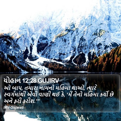 યોહાન 12:28 GUJIRV Bible Verse Image